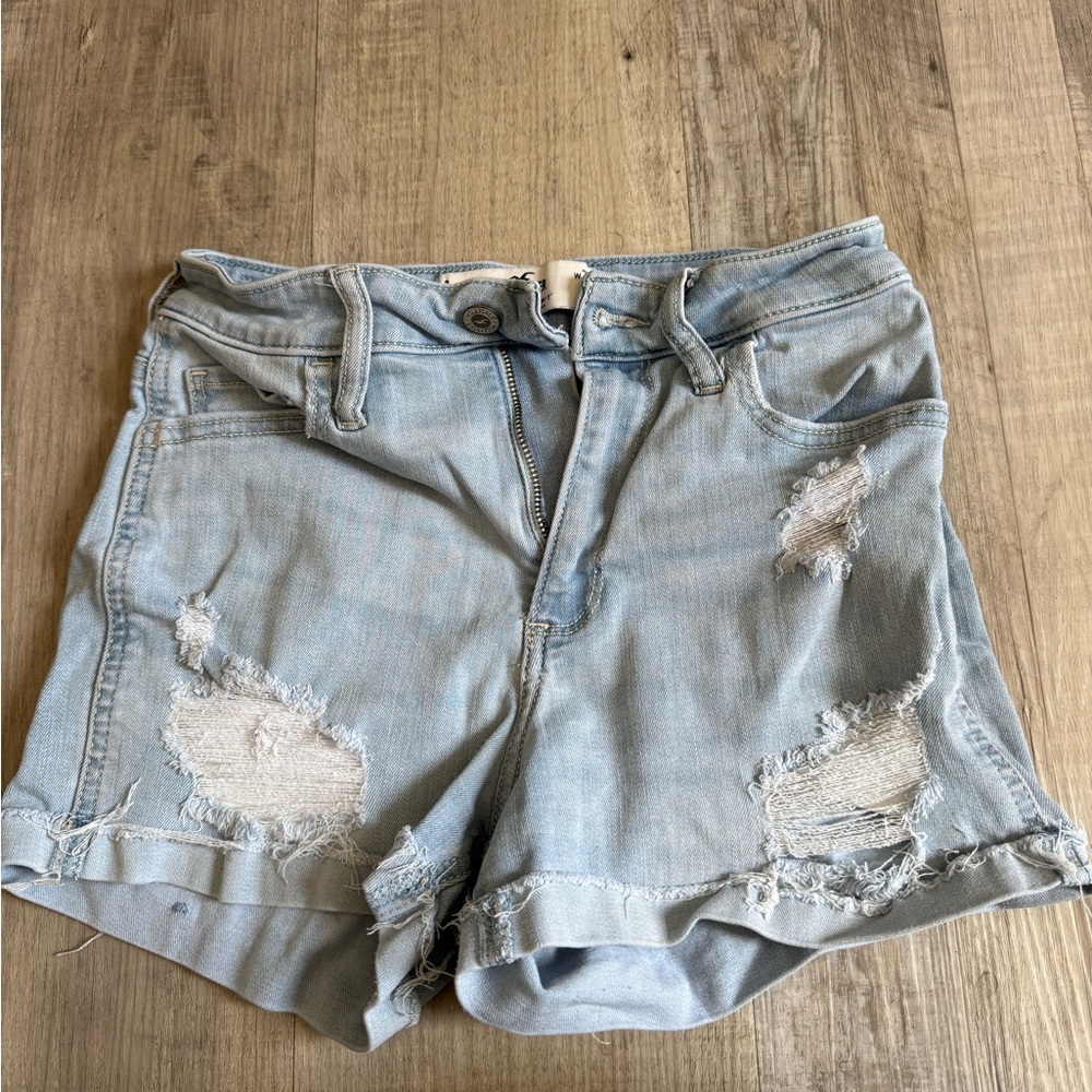 Hollister Light Blue Denim Shorts